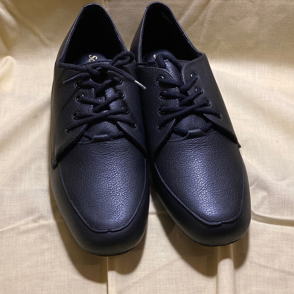 Elegant Black Leather Men's Oxford Ballroom Shoes